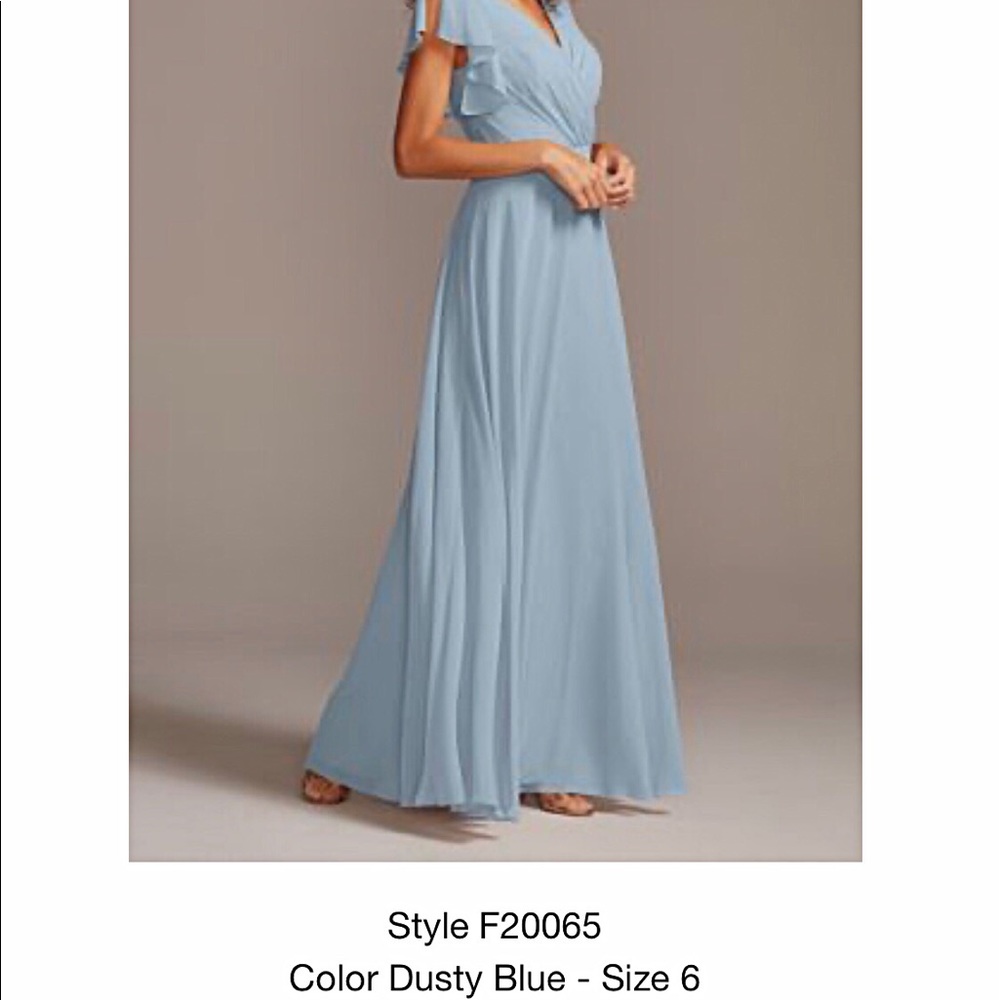 Blue bridesmaid dress